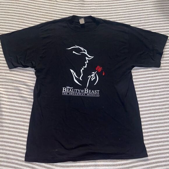 Disney Beauty and the Beast Broadway‎ Musical T Shirt XL Vintage Made in USA - Picture 1 of 4